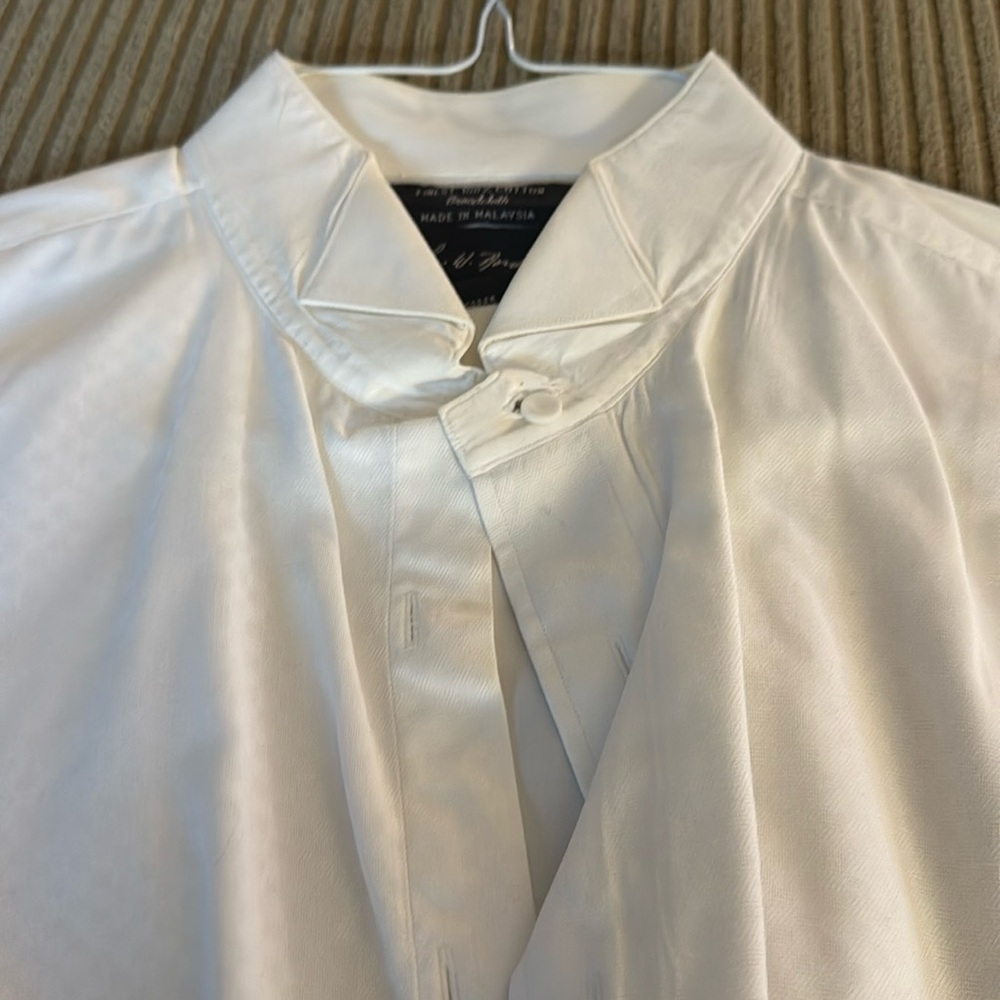 Men’s Nordstrom tuxedo shirt with French cuffs 16 1/2 x 36